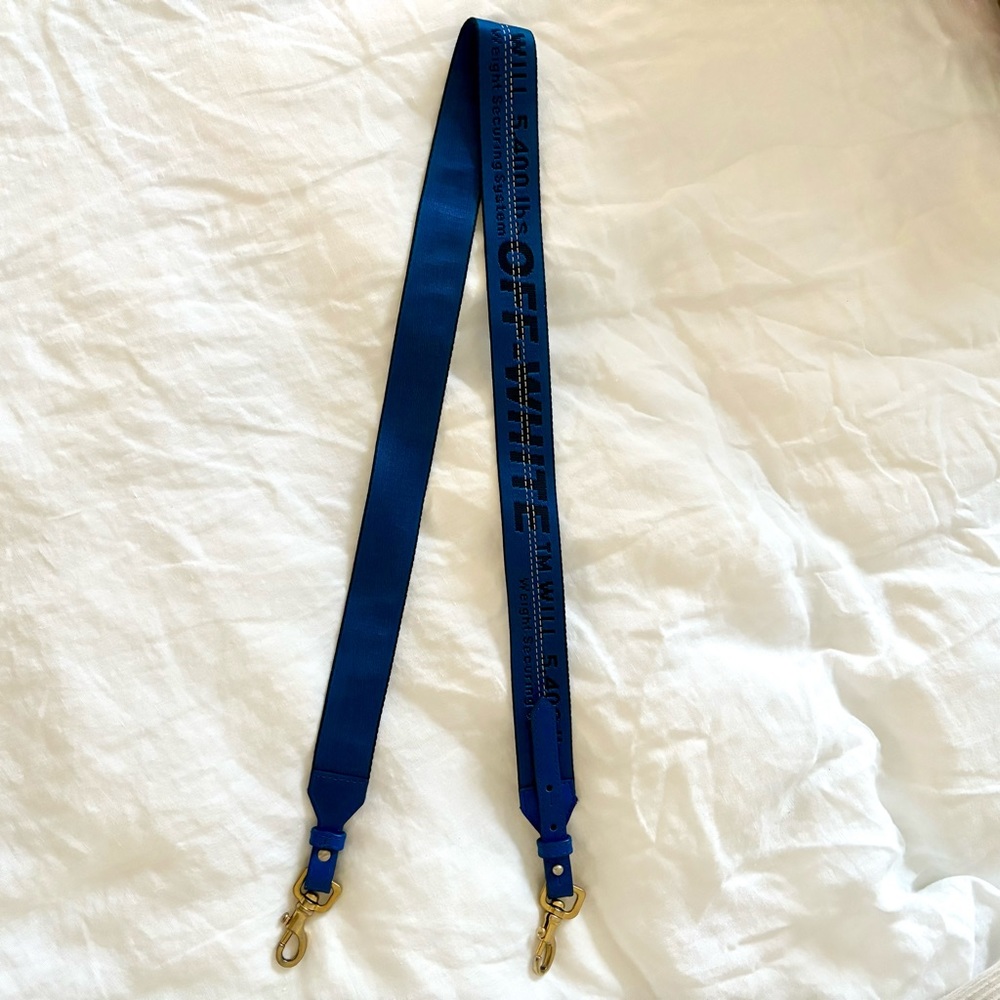 Off-White Bag Strap in Blue
